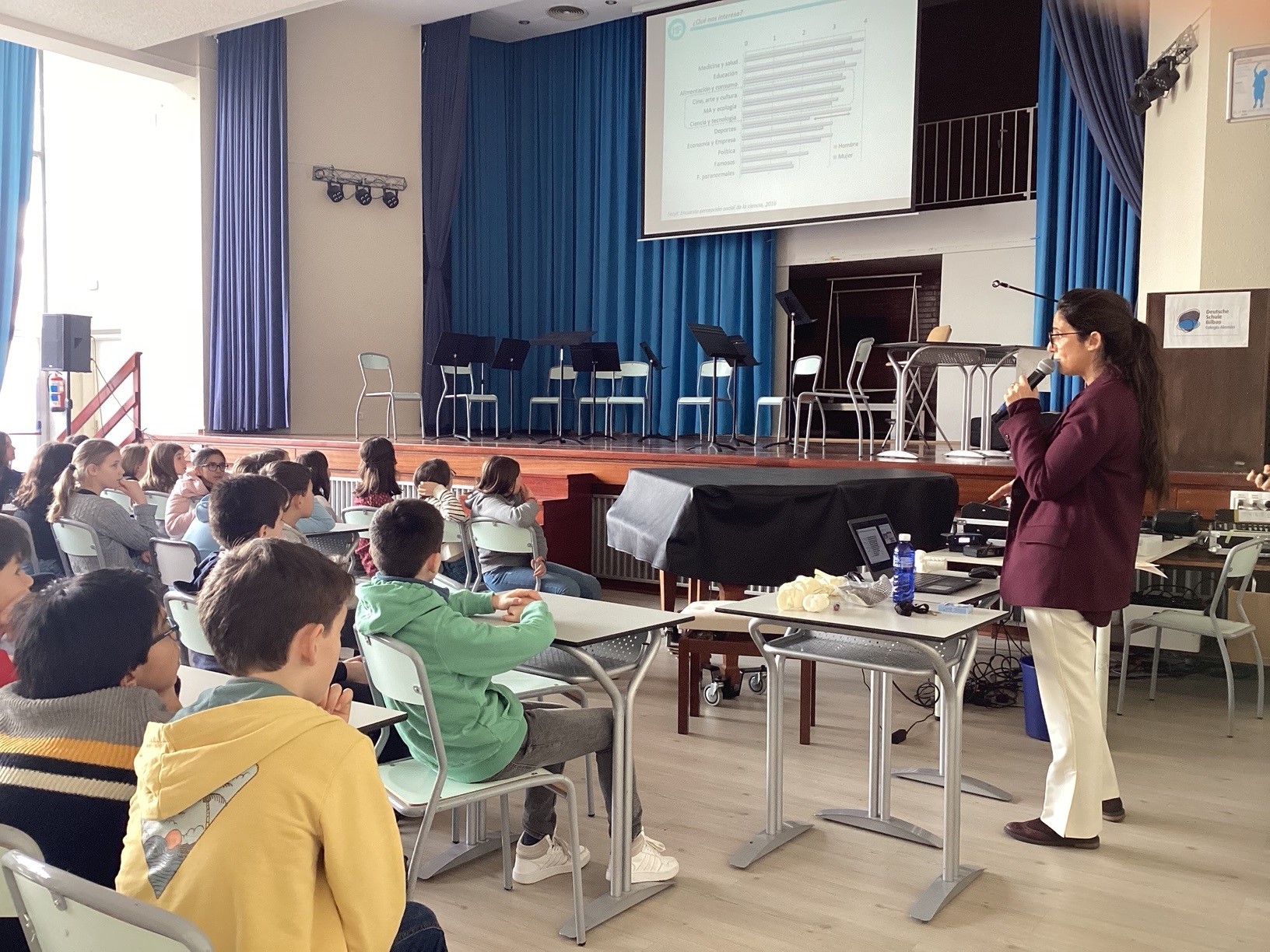 Día de la Mujer y la Niña en la Ciencia. Presentación de Mizar Health en el Colegio Alemán de Bilbao.